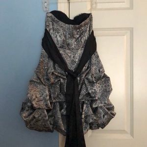 Dresses - Black and Silver Dress Dresses - Black and Silver Dress